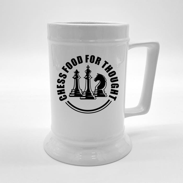 Chess Food For Thought Front & Back Beer Stein