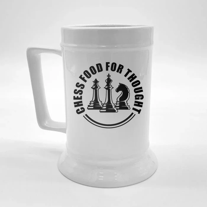 Chess Food For Thought Front & Back Beer Stein