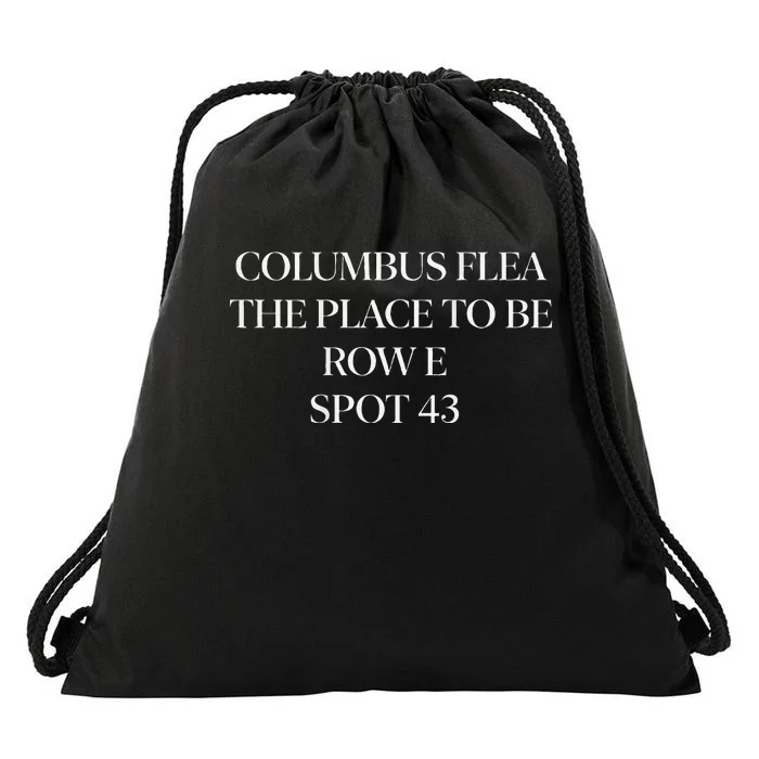 Columbus Farmers Flea Market Drawstring Bag