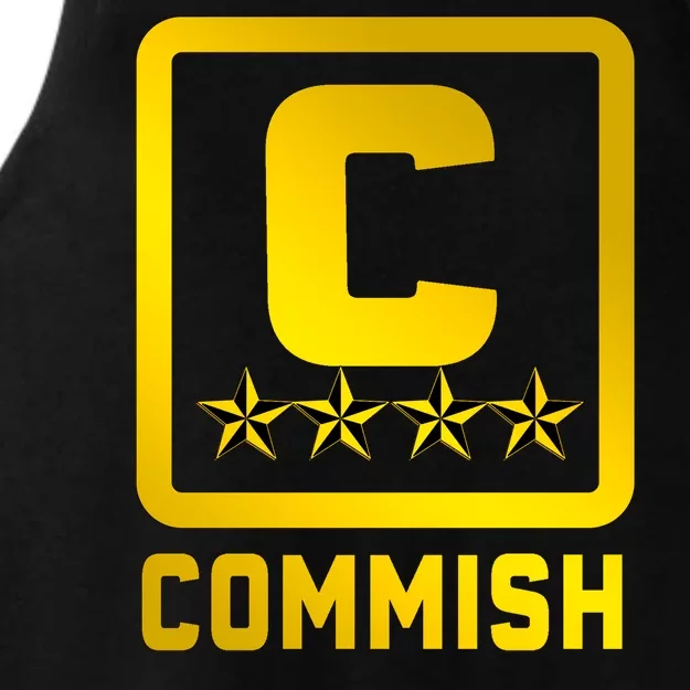 Commissioner Funny Fantasy Football Commish Ladies Tri-Blend Wicking Tank