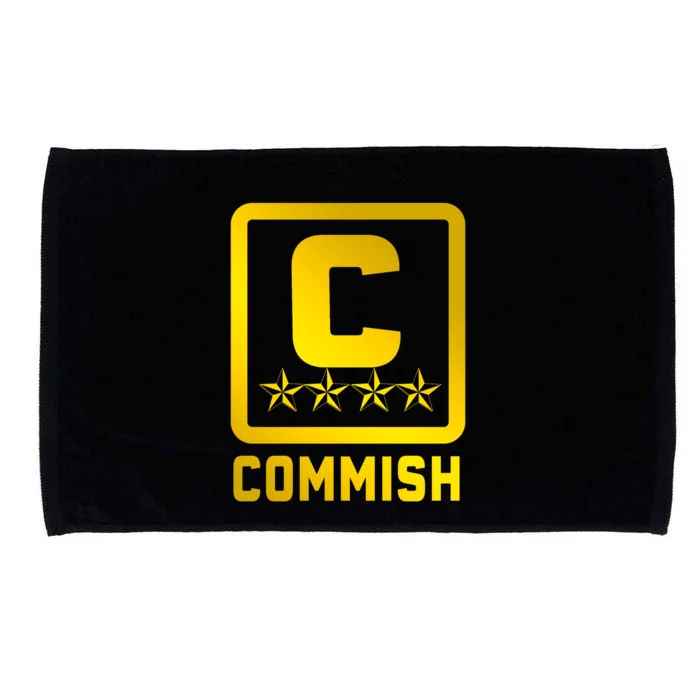 Commissioner Funny Fantasy Football Commish Microfiber Hand Towel