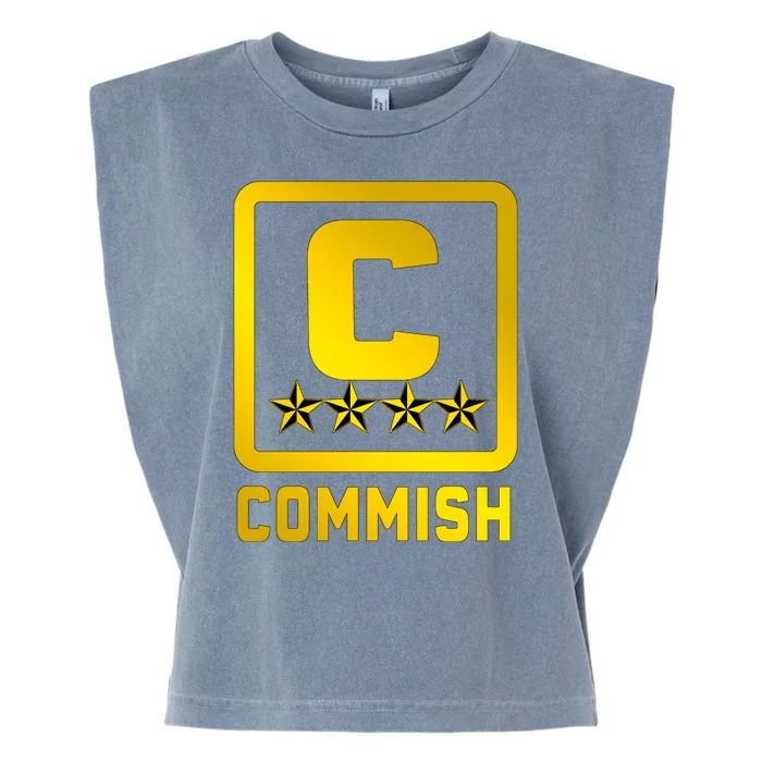 Commissioner Funny Fantasy Football Commish Garment-Dyed Women's Muscle Tee