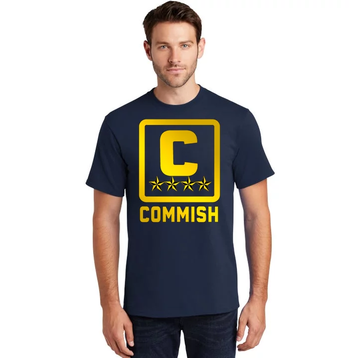 Commissioner Funny Fantasy Football Commish Tall T-Shirt