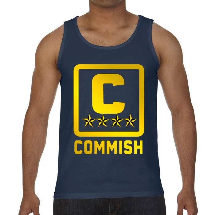 Commissioner Funny Fantasy Football Commish Comfort Colors® Tank Top