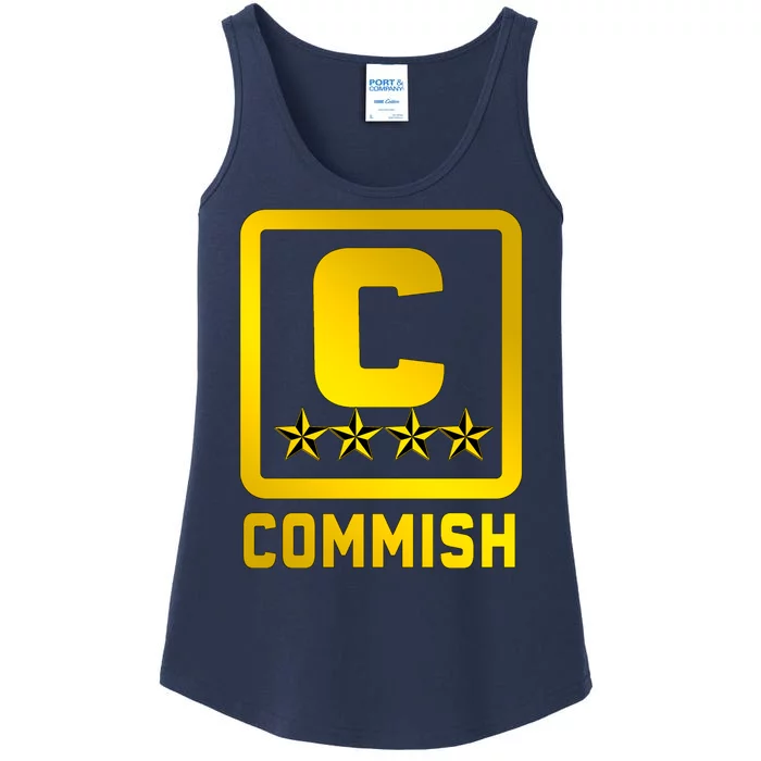 Commissioner Funny Fantasy Football Commish Ladies Essential Tank