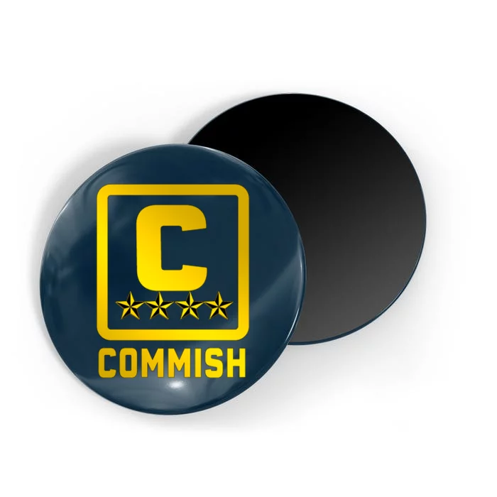 Commissioner Funny Fantasy Football Commish Magnet