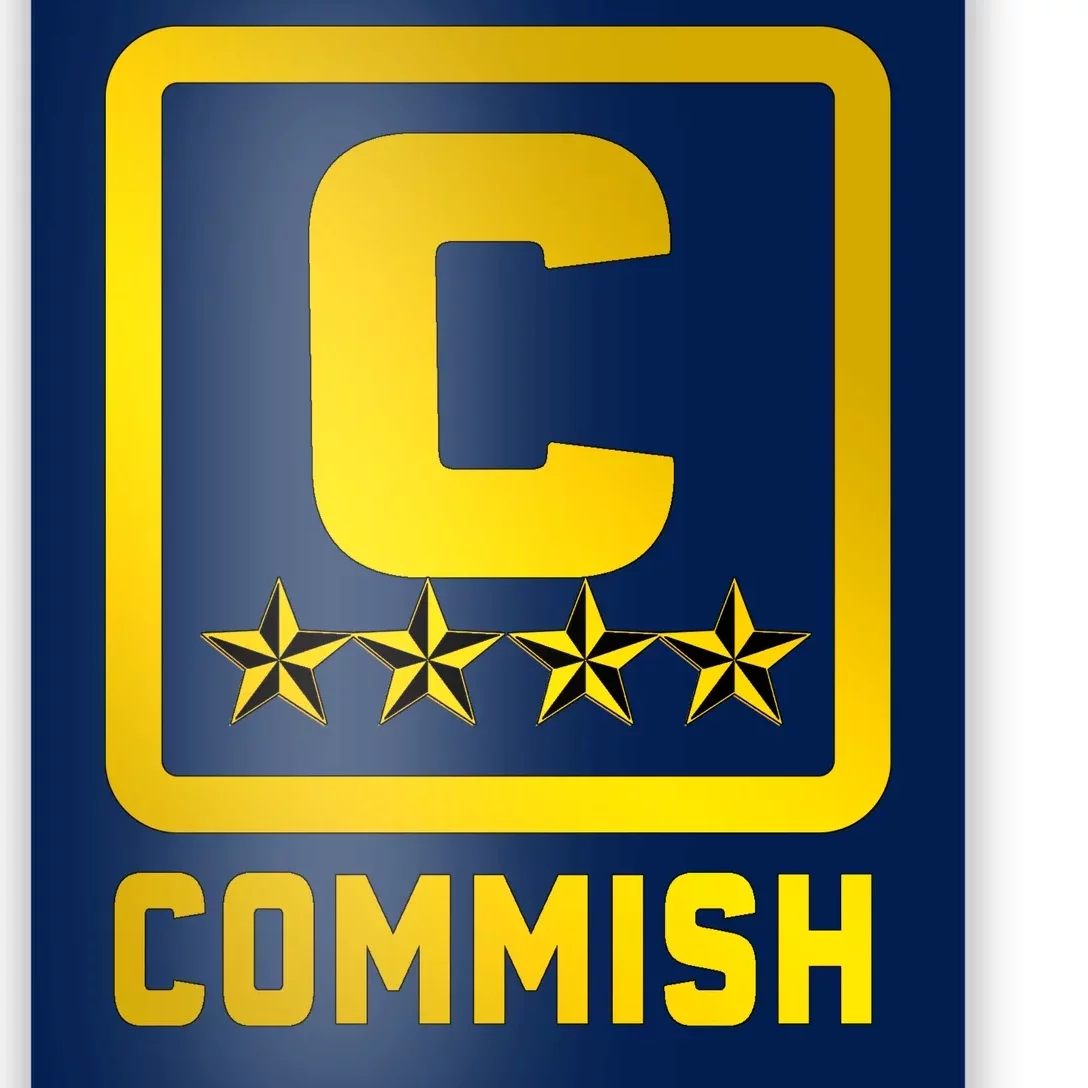 Commissioner Funny Fantasy Football Commish Poster