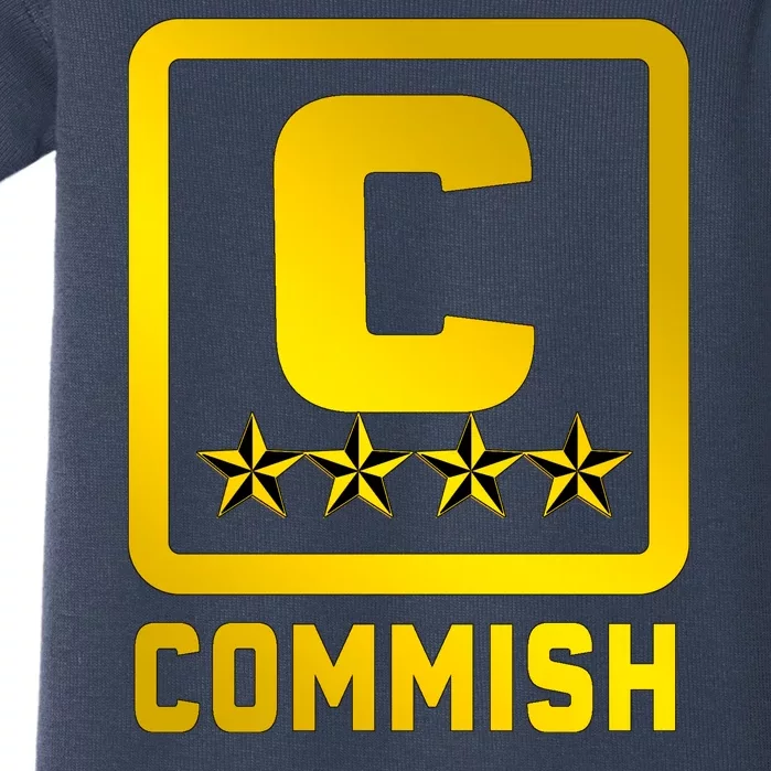 Commissioner Funny Fantasy Football Commish Baby Bodysuit