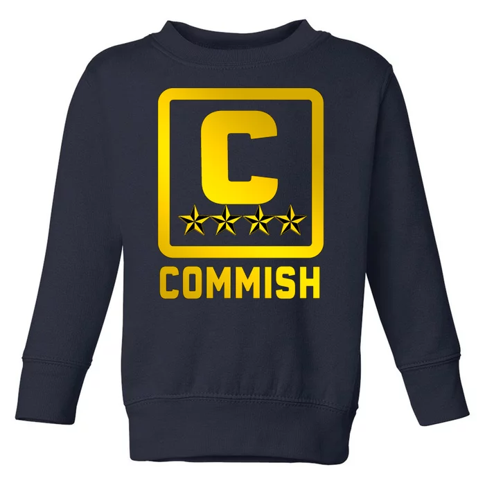 Commissioner Funny Fantasy Football Commish Toddler Sweatshirt