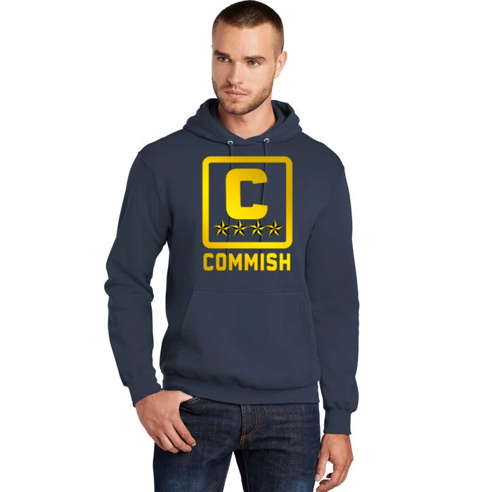 Commissioner Funny Fantasy Football Commish Tall Hoodie