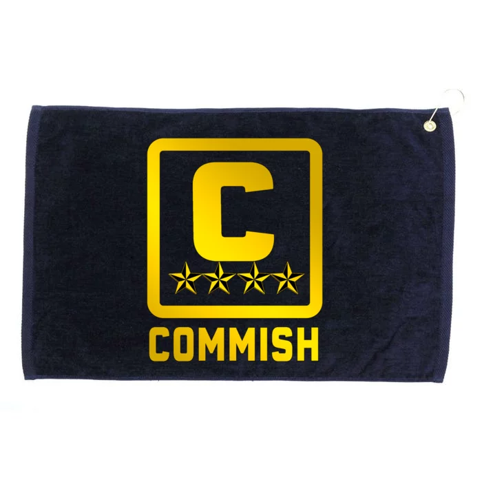 Commissioner Funny Fantasy Football Commish Grommeted Golf Towel