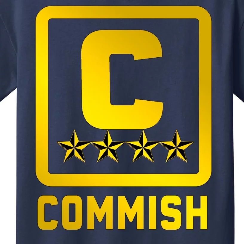 Commissioner Funny Fantasy Football Commish Kids T-Shirt