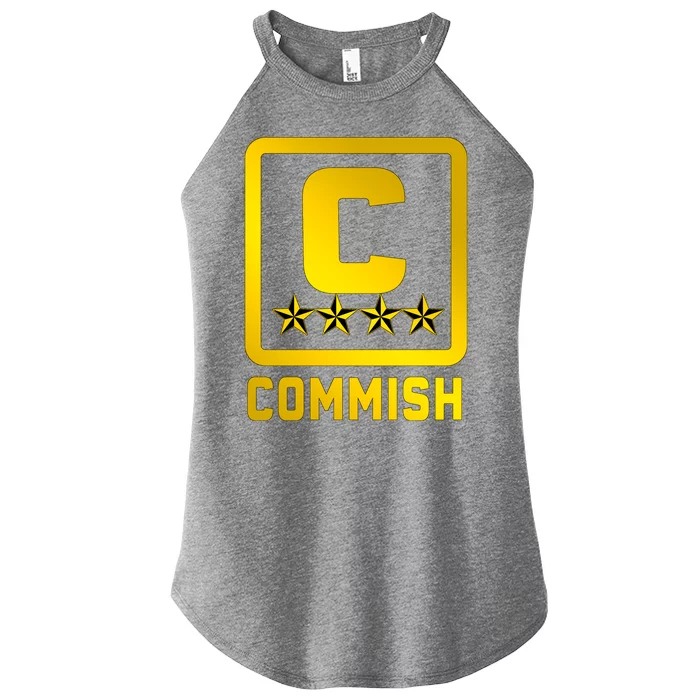 Commissioner Funny Fantasy Football Commish Women’s Perfect Tri Rocker Tank