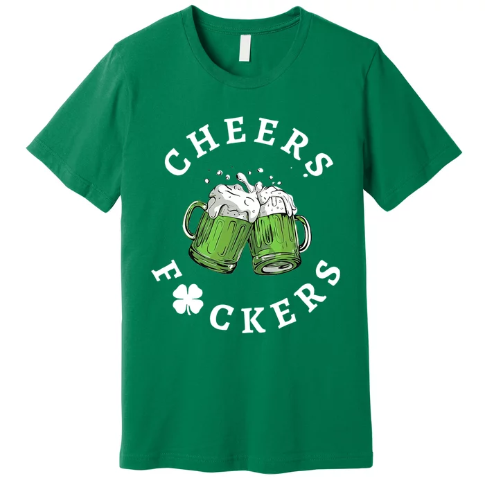 Cheers Feckers Friends Beer Lover Premium T-Shirt