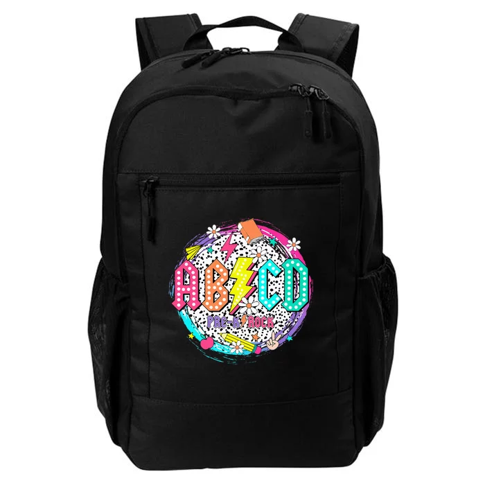 Cute Funny For Prek Teacher Abcd Rock Prek Rocks Daily Commute Backpack