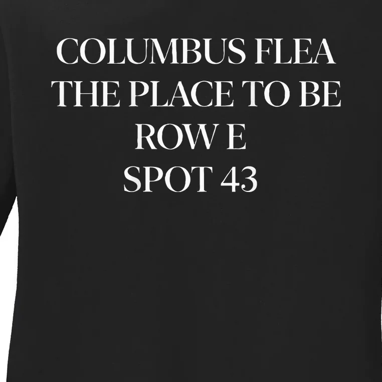 Columbus Farmers Flea Market Ladies Long Sleeve Shirt