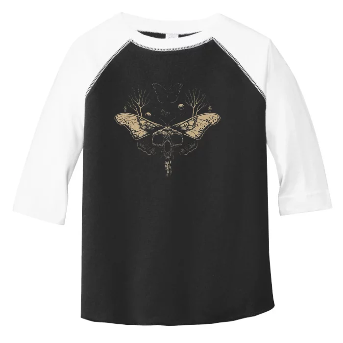 Cute Fairycore Floral Moth Aesthetic Girls Women Toddler Fine Jersey T-Shirt