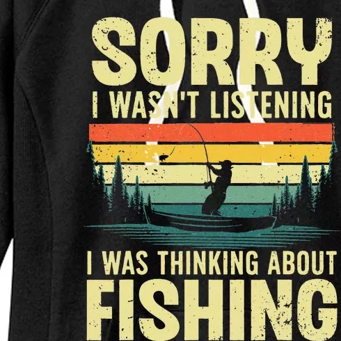 Cool Fishing For Fisherman Bass Trout Fish Hunting Women's Fleece Hoodie