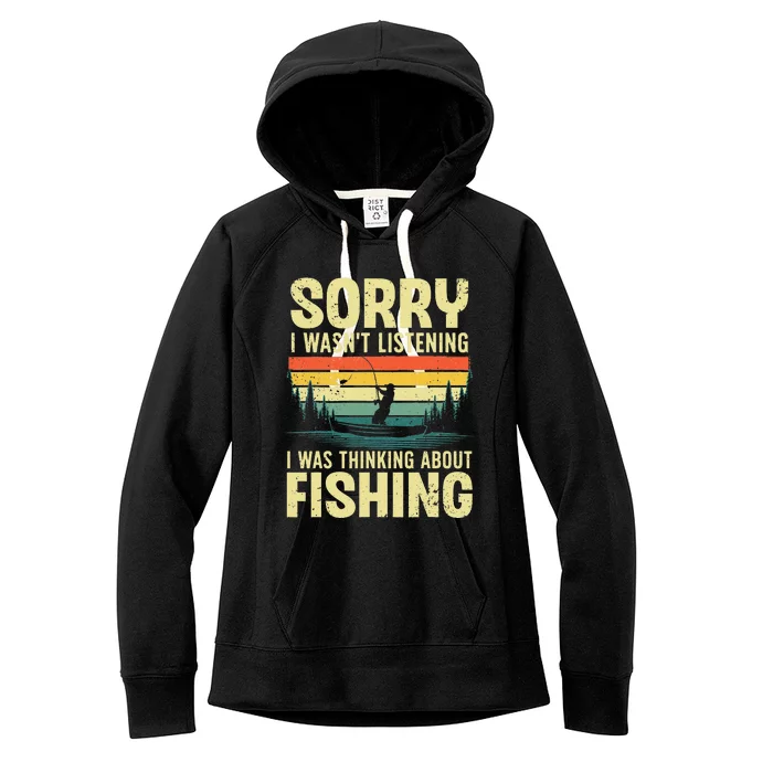 Cool Fishing For Fisherman Bass Trout Fish Hunting Women's Fleece Hoodie