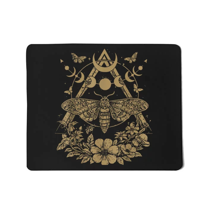 Cute Fairycore Floral Moth Aesthetic Women Graphic Mousepad