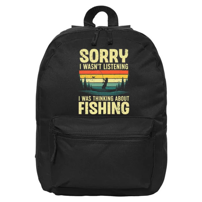 Cool Fishing For Men Women Fisherman Bass Trout Fish Hunting 16 in Basic Backpack