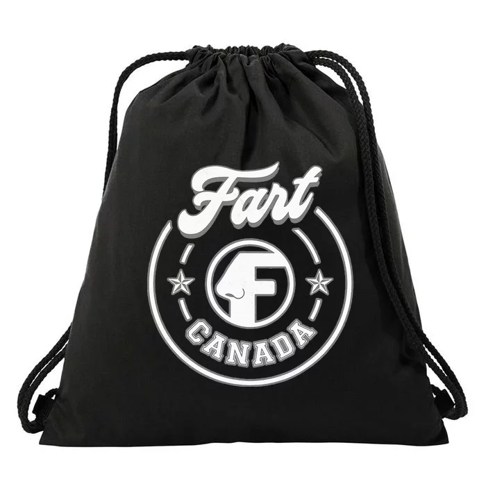 Canada Fart Funny Drawstring Bag