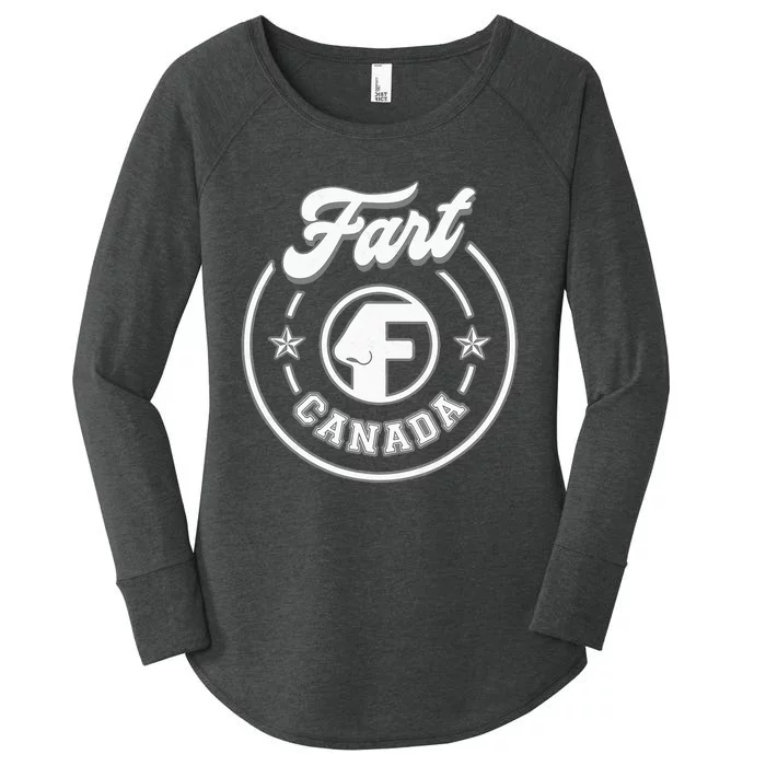 Canada Fart Funny Women's Perfect Tri Tunic Long Sleeve Shirt