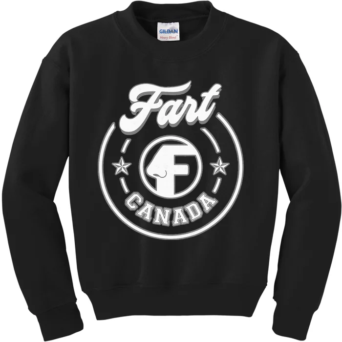 Canada Fart Funny Kids Sweatshirt