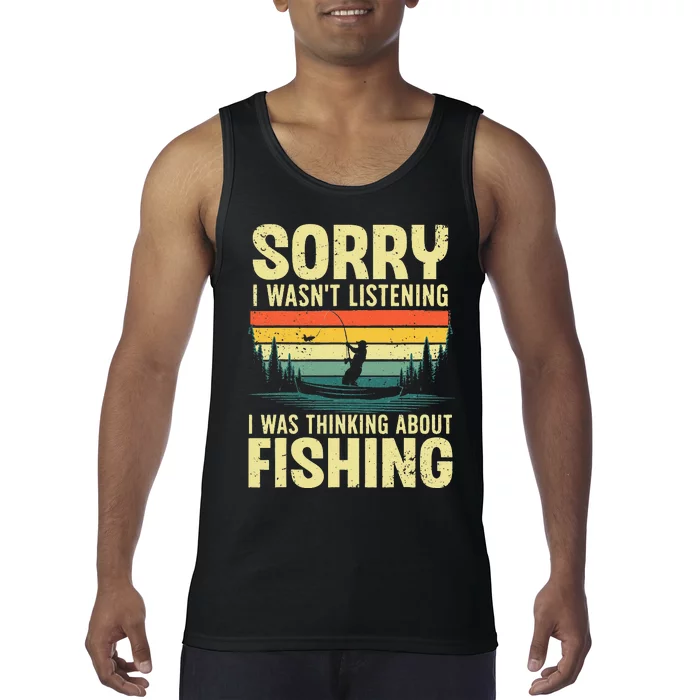 Cool Fishing For Men Women Fisherman Bass Trout Fish Hunting Tank Top