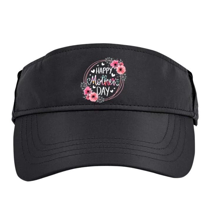 Cute Floral Flower For Mom Grandma Adult Drive Performance Visor