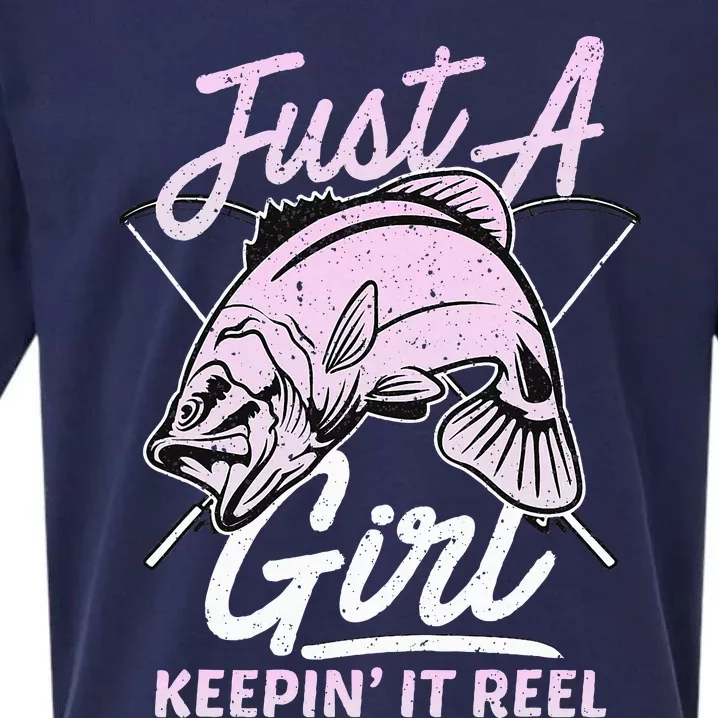 Cute Fishing Funny Keeping It Reel Purple Sueded Cloud Jersey T-Shirt