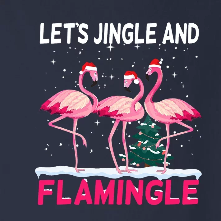 Christmas Flamingo Funny Pink Flamingle Xmas Toddler Long Sleeve Shirt