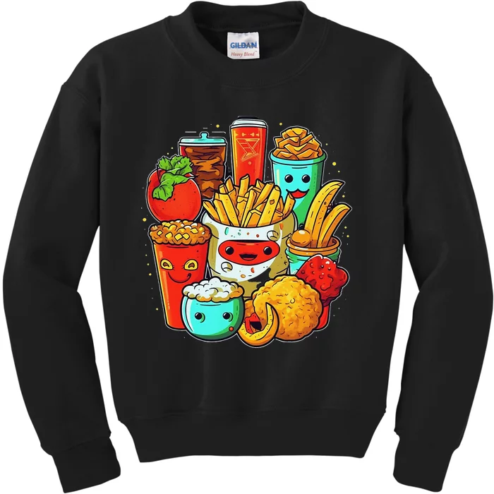 Cute & Funny Food Kids Sweatshirt