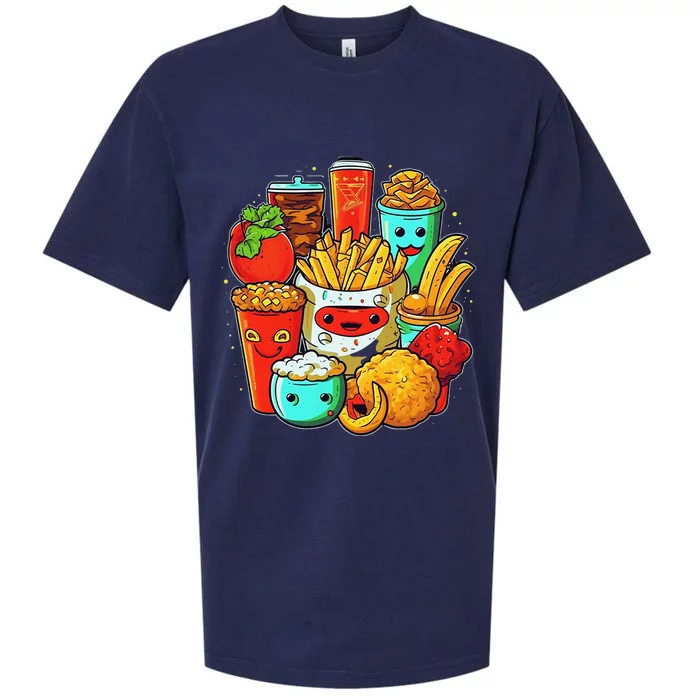 Cute & Funny Food Sueded Cloud Jersey T-Shirt