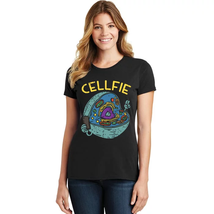 Cell Fie Funny Science Biology Teacher Women's T-Shirt