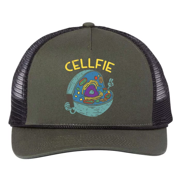 Cell Fie Funny Science Biology Teacher Retro Rope Trucker Hat Cap