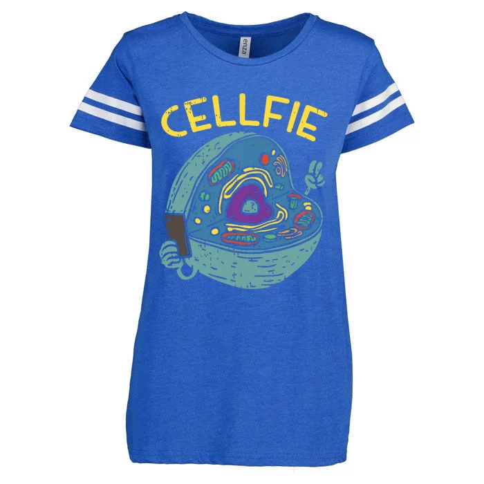 Cell Fie Funny Science Biology Teacher Enza Ladies Jersey Football T-Shirt