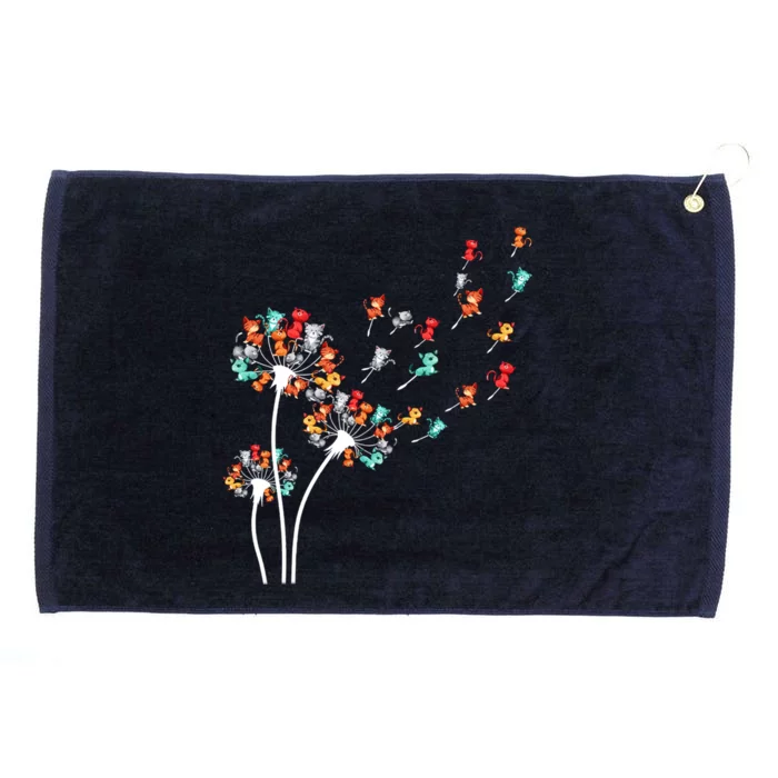 Cats Flower Fly Dandelion Gift Grommeted Golf Towel