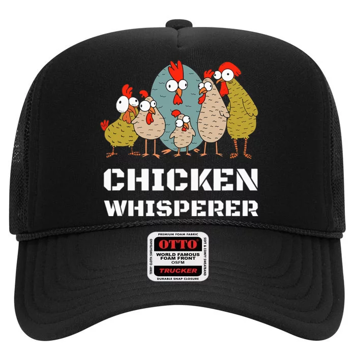 Chickens For Farmers Chicken Keepers & Chicken Whisperer High Crown Mesh Trucker Hat