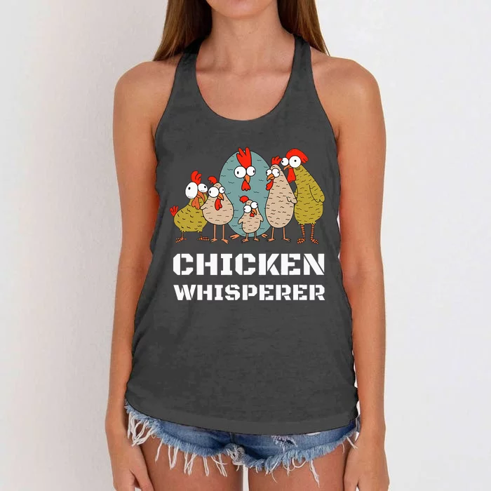 Chickens For Farmers Chicken Keepers & Chicken Whisperer Women's Knotted Racerback Tank