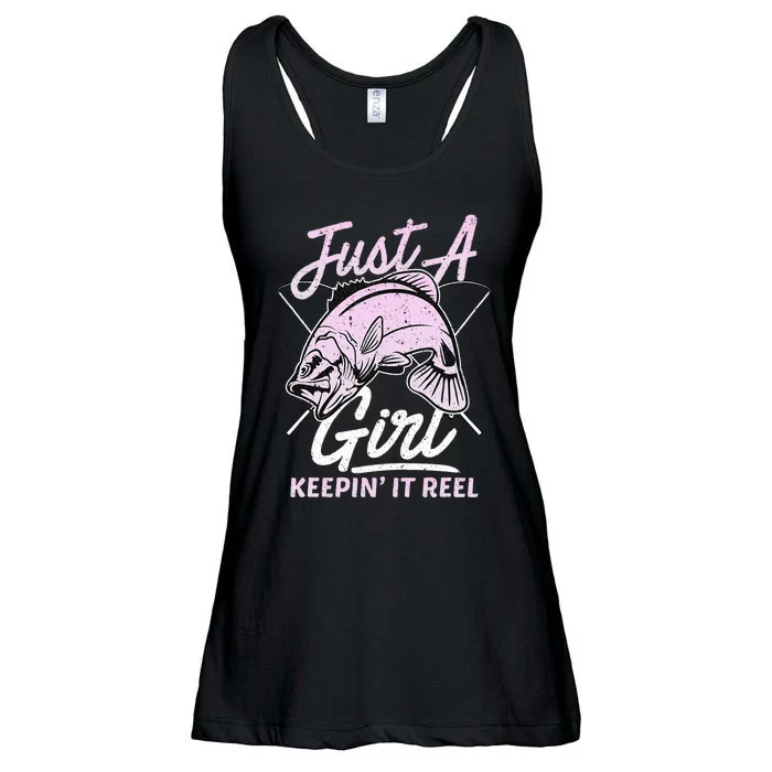 Cute Fishing Funny Keeping It Reel Purple Ladies Essential Flowy Tank