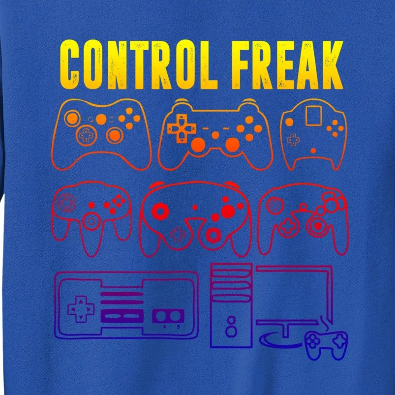 Control Freak Funny Video Game Player Quote Retro Controller Gift Sweatshirt