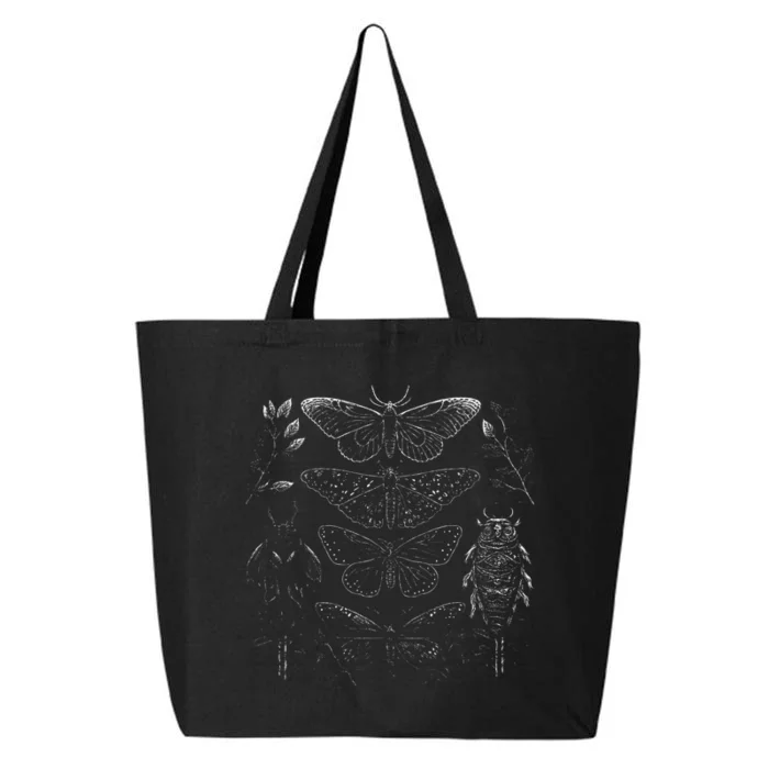 Cute Fairycore Floral Moth Aesthetic 25L Jumbo Tote