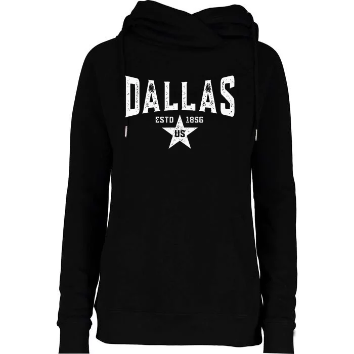 Dallas Womens Funnel Neck Pullover Hood