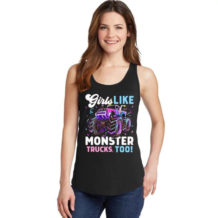 Cute Monster Truck Like Monster Trucks Too Ladies Essential Tank