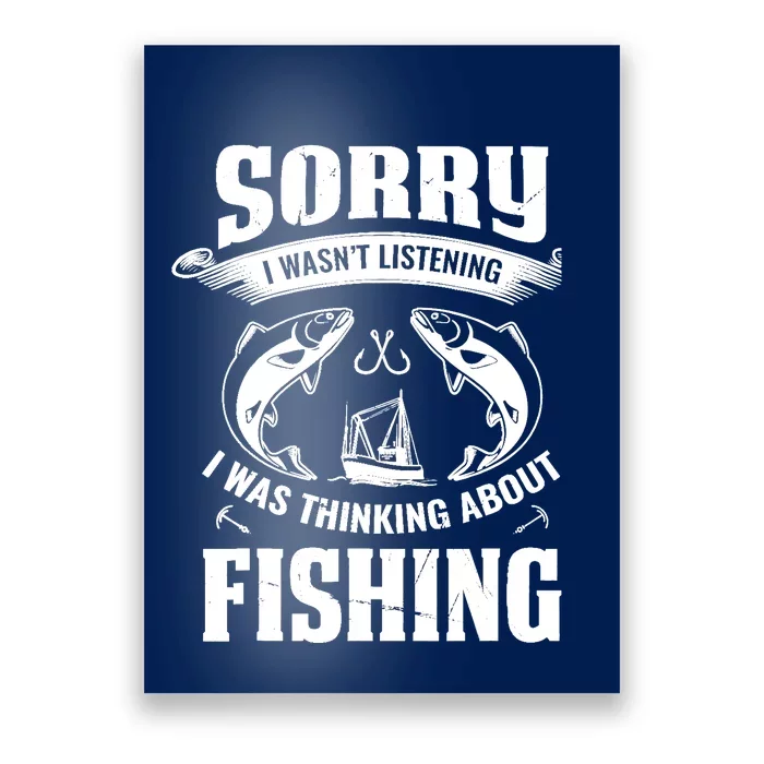 Cool Fishing For  Wo Fisherman Bass Trout Fish Hunting Poster