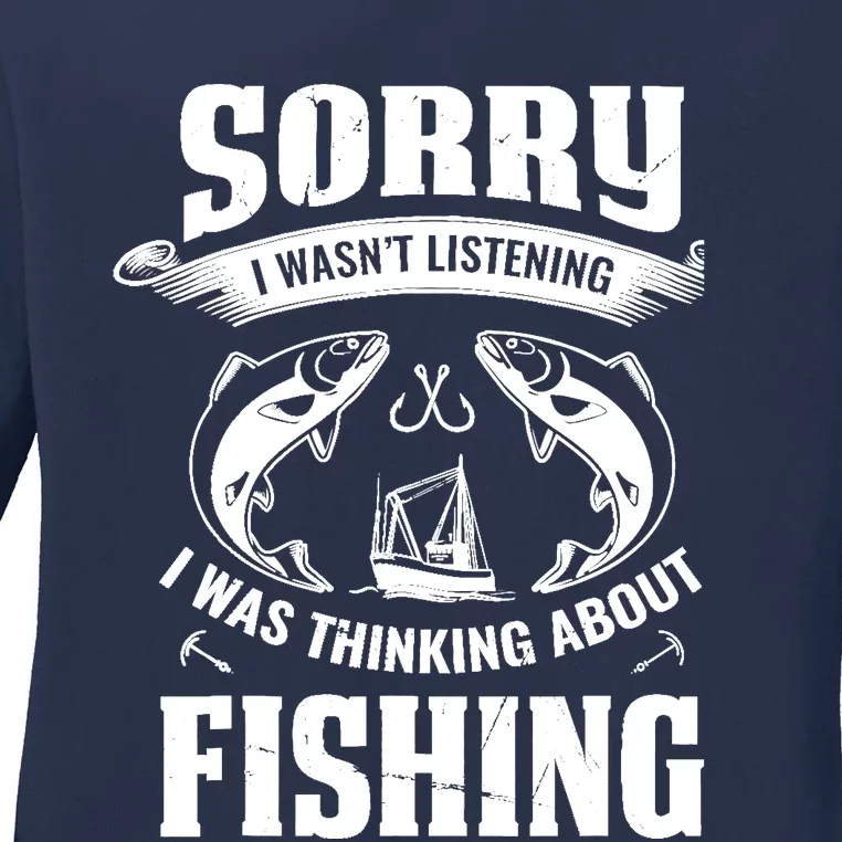 Cool Fishing For  Wo Fisherman Bass Trout Fish Hunting Ladies Long Sleeve Shirt