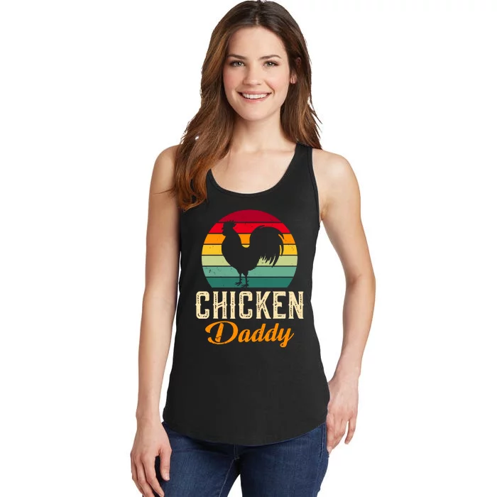 Chicken Farm Funny Dad Chicken Whisperer Chicken Daddy Ladies Essential Tank