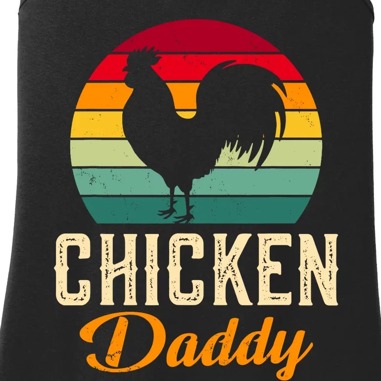 Chicken Farm Funny Dad Chicken Whisperer Chicken Daddy Ladies Essential Tank