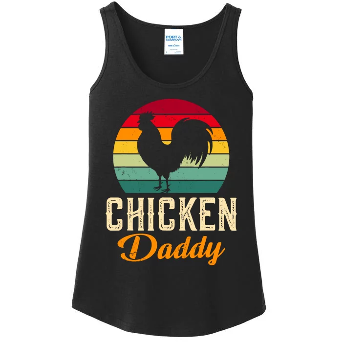 Chicken Farm Funny Dad Chicken Whisperer Chicken Daddy Ladies Essential Tank